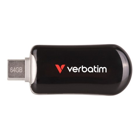 Pendrive Verbatim Plectra 64GB USB-C 3.0 Black Verbatim