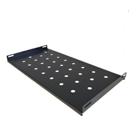 Półka Stała RACK 19'' 1U 250mm, Netrack, czarna NETRACK