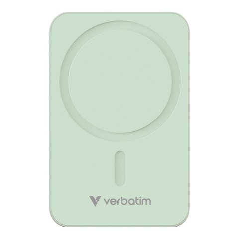 Powerbank Verbatim Charge 'n' Go Essentials Magnetic Wireless 20000mAh USB-C PD 3.0 Green Verbatim