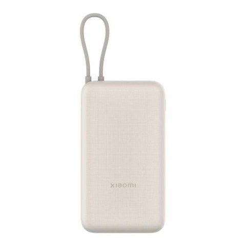 Powerbank Xiaomi 33W 20000mAh 2xUSB-C 1xUSB-A wbudowany kabel Tan XIAOMI Powerbank Xiaomi 33W 20000mAh 2xUSB-C 1xUSB-A wbudowany kabel Tan XIAOMI