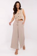 Spodnie Damskie Model D73761M62237B Dark Beige - Sublevel Sublevel