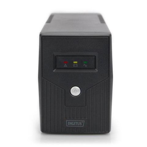 Zasilacz awaryjny UPS DIGITUS Line-Ineractive LED BASIC, 600VA/360W, 1x12V/7Ah, AVR, 2x Schuko CEE 7/3 Digitus