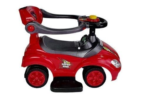 Jeździk z Pchaczem Mega Car 3w1 Czerwony LEAN CARS Jeździk z Pchaczem Mega Car 3w1 Czerwony LEAN CARS