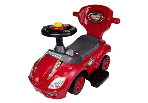 Jeździk z Pchaczem Mega Car 3w1 Czerwony LEAN CARS Jeździk z Pchaczem Mega Car 3w1 Czerwony LEAN CARS