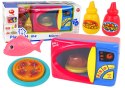 Kuchenka Mikrofalowa Akcesoria Pizza Kurczak Mikrofalówka Na Baterie LEAN Toys Kuchenka Mikrofalowa Akcesoria Pizza Kurczak Mikrofalówka Na Baterie LEAN Toys