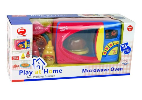 Kuchenka Mikrofalowa Akcesoria Pizza Kurczak Mikrofalówka Na Baterie LEAN Toys Kuchenka Mikrofalowa Akcesoria Pizza Kurczak Mikrofalówka Na Baterie LEAN Toys