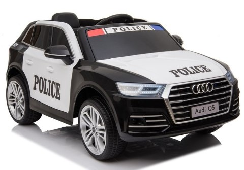 Pojazd na Akumulator Audi Q5 Policja Czarny LEAN CARS Pojazd na Akumulator Audi Q5 Policja Czarny LEAN CARS