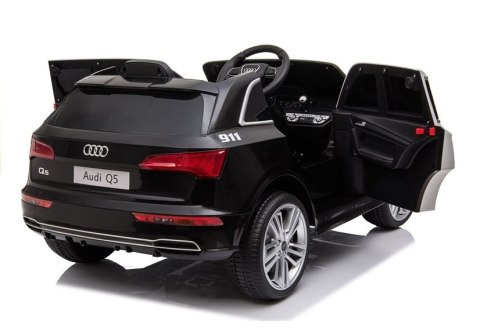 Pojazd na Akumulator Audi Q5 Policja Czarny LEAN CARS Pojazd na Akumulator Audi Q5 Policja Czarny LEAN CARS