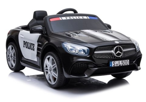 Pojazd na Akumulator Mercedes SL500 Policja Czarny LEAN CARS Pojazd na Akumulator Mercedes SL500 Policja Czarny LEAN CARS