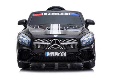 Pojazd na Akumulator Mercedes SL500 Policja Czarny LEAN CARS Pojazd na Akumulator Mercedes SL500 Policja Czarny LEAN CARS