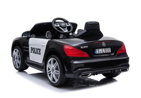 Pojazd na Akumulator Mercedes SL500 Policja Czarny LEAN CARS Pojazd na Akumulator Mercedes SL500 Policja Czarny LEAN CARS