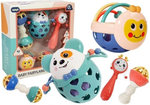 Zestaw Grzechotek Miękkie Gryzak 5 szt LEAN Toys Zestaw Grzechotek Miękkie Gryzak 5 szt LEAN Toys