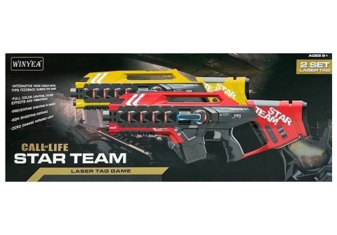 Zestaw Karabinów Laser Tag 4 drużyny 2 kolory LEAN Toys Zestaw Karabinów Laser Tag 4 drużyny 2 kolory LEAN Toys