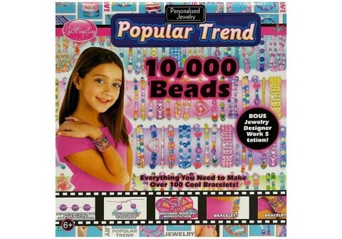 Zestaw Koralików Biżuteria DIY 10000 koralików LEAN Toys Zestaw Koralików Biżuteria DIY 10000 koralików LEAN Toys