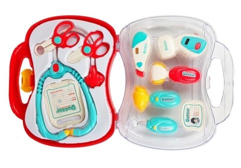 Zestaw Lekarski Narzędzia Lekarskie w Walizce Doktor Lekarz 9 El. LEAN Toys Zestaw Lekarski Narzędzia Lekarskie w Walizce Doktor Lekarz 9 El. LEAN Toys