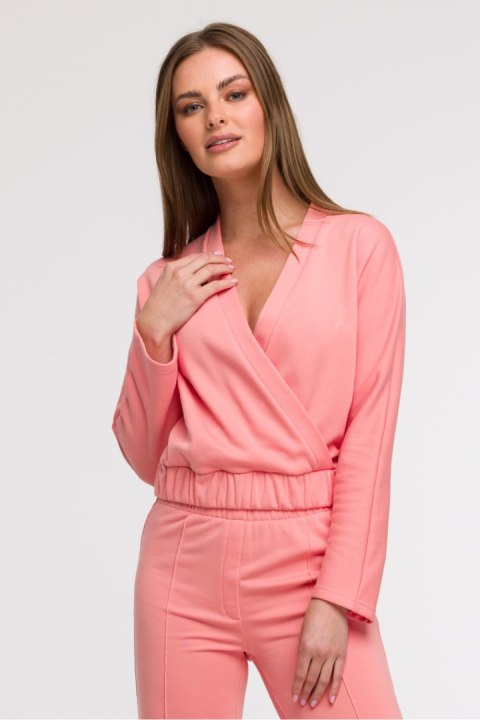 Bluza Damska Model B292 Coral - BeWear BeWear Bluza Damska Model B292 Coral - BeWear BeWear