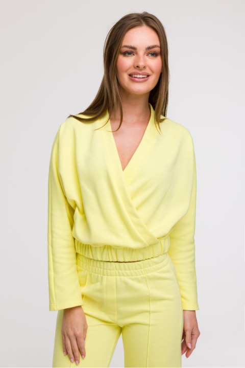 Bluza Damska Model B292 Cytryna - BeWear BeWear Bluza Damska Model B292 Cytryna - BeWear BeWear