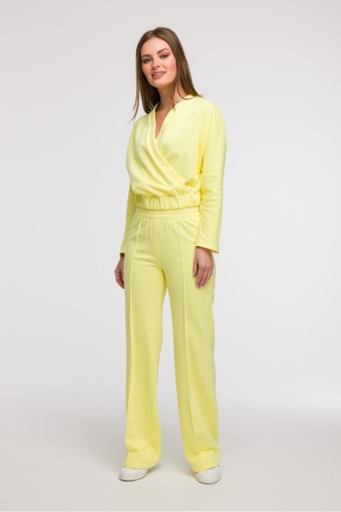 Bluza Damska Model B292 Cytryna - BeWear BeWear Bluza Damska Model B292 Cytryna - BeWear BeWear