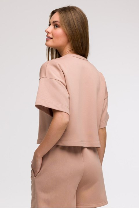 Bluza Damska Model B294 Mocca - BeWear BeWear Bluza Damska Model B294 Mocca - BeWear BeWear