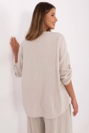 Koszula Damska Model DHJ-KS-25108.60P Beige - Italy Moda Italy Moda