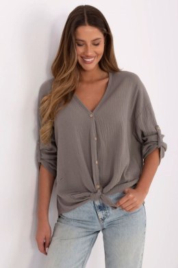 Koszula Damska Model DHJ-KS-25108.60P Dark Grey - Italy Moda Italy Moda
