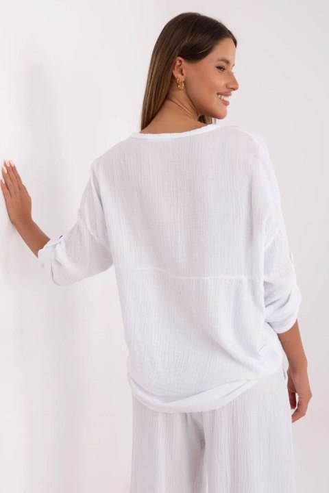 Koszula Damska Model DHJ-KS-25108.60P White - Italy Moda Italy Moda Koszula Damska Model DHJ-KS-25108.60P White - Italy Moda Italy Moda