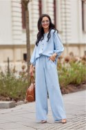 Koszula Damska Model Zaya BLU0212 J08 Blue - Roco Fashion Roco Fashion