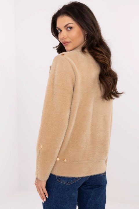 Kurtka Damska Model MBM-KR-L176.87 Beige - MBM MBM Kurtka Damska Model MBM-KR-L176.87 Beige - MBM MBM