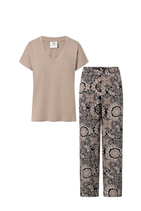 Piżama Damska Model Chocomisu Beige - Momenti Per Me Momenti Per Me