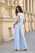 Spodnie Damskie Model Malmo BLE SPD0043 Błękit - Roco Fashion Roco Fashion