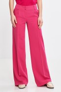Spodnie wide leg z kantem SD112 Pink - Nife Nife Spodnie wide leg z kantem SD112 Pink - Nife Nife