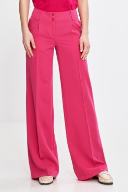 Spodnie wide leg z kantem SD112 Pink - Nife Nife