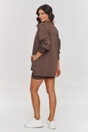 Sukienka Komplet Model M867 Czekolada - Makadamia Makadamia Sukienka Komplet Model M867 Czekolada - Makadamia Makadamia