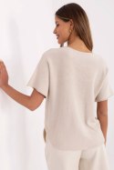 Sweter Damski Model MO-SW-0703.63 Beige - Italy Moda Italy Moda