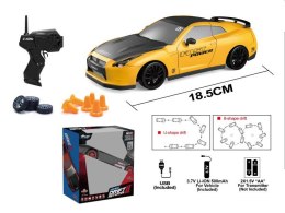 Auto Sportowe Zdalnie Sterowane Wymienne Koła Żółte LoveStory