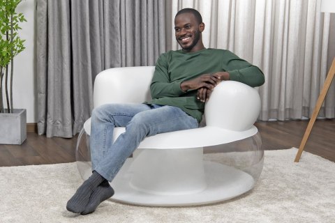 Dmuchany Fotel Biały 112 x 112 x 70 cm Bestway 75138 Bestway Dmuchany Fotel Biały 112 x 112 x 70 cm Bestway 75138 Bestway