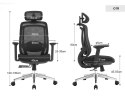 Fotel biurowy ergonomiczny Rosa 2.0 czarny ANGEL ANGEL
