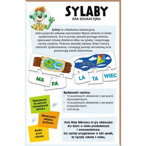 Gra dla dzieci Sylaby Mały Odkrywca Trefl 02813 Trefl Gry Gra dla dzieci Sylaby Mały Odkrywca Trefl 02813 Trefl Gry