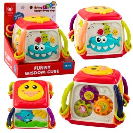 Kostka Interaktywna Edukacyjna Dla Malucha Kaczuszka Kolorowa LEAN Toys