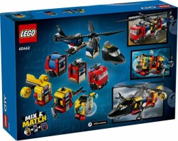 LEGO 60462 CITY Zestaw z helikopterem, wozem strażackim i łodzią podwodną LEGO