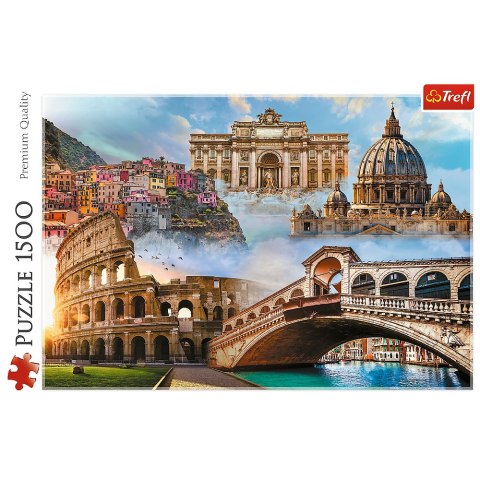 Puzzle - 1500 - Ulubione miejsca: Włochy - Trefl 26203 Trefl Puzzle Puzzle - 1500 - Ulubione miejsca: Włochy - Trefl 26203 Trefl Puzzle