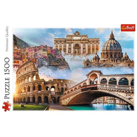 Puzzle - 1500 - Ulubione miejsca: Włochy - Trefl 26203 Trefl Puzzle Puzzle - 1500 - Ulubione miejsca: Włochy - Trefl 26203 Trefl Puzzle
