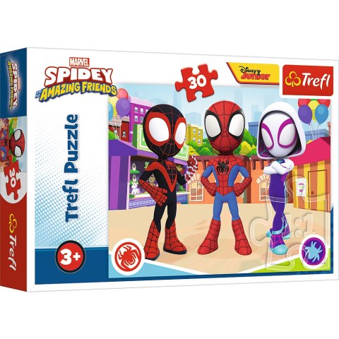 Puzzle - 30 - Przygody Spiday'a i przyjaciół - Trefl 18285 Trefl Puzzle