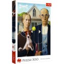 Puzzle - 500 - American Gothic: Psia Edycja - Trefl 37526 Trefl Puzzle