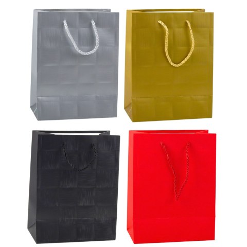 Torba Prezentowa Kwadraty Strukturalne Elegancka 23 x 18 x 10 cm LEAN Torba Prezentowa Kwadraty Strukturalne Elegancka 23 x 18 x 10 cm LEAN