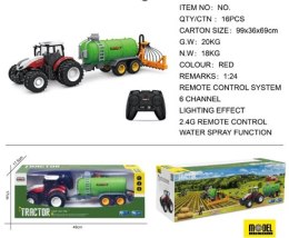 Traktor niebieski z kultywatorem BestToys