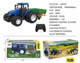 Traktor niebieski z siewnikiem BestToys
