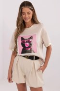 Bluzka Model MI-BZ-M61771.81 Beige - Italy Moda Italy Moda