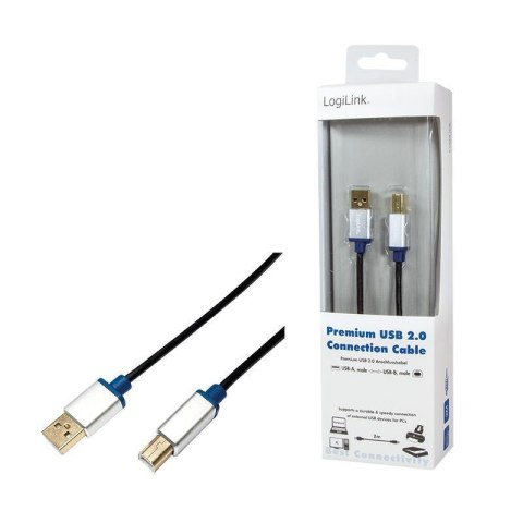 Kabel USB 2.0 LogiLink Premium BUAB220 A/B 2m LogiLink Kabel USB 2.0 LogiLink Premium BUAB220 A/B 2m LogiLink
