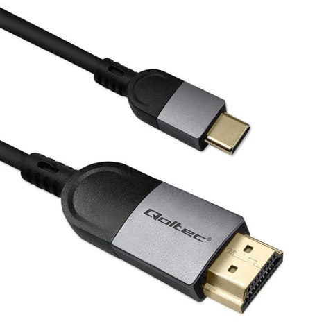 Kabel adapter Qoltec USB-C na HDMI high speed 4K | 60Hz | 32AWG | 2m Qoltec